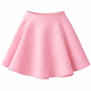 Elegant Pink Flared Skirt XS